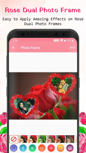 اسکرین شات برنامه Rose Dual Photo Frame 3