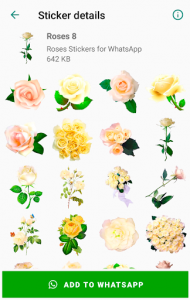 اسکرین شات برنامه Roses 🌹 Flowers Stickers 💐🌷🌺🌸🌼 WastickerApps 5