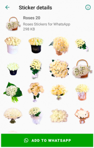 اسکرین شات برنامه Roses 🌹 Flowers Stickers 💐🌷🌺🌸🌼 WastickerApps 8
