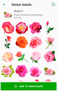 اسکرین شات برنامه Roses 🌹 Flowers Stickers 💐🌷🌺🌸🌼 WastickerApps 4