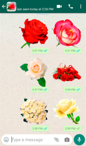 اسکرین شات برنامه Roses 🌹 Flowers Stickers 💐🌷🌺🌸🌼 WastickerApps 1