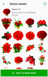 اسکرین شات برنامه Roses 🌹 Flowers Stickers 💐🌷🌺🌸🌼 WastickerApps 6