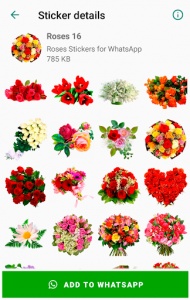 اسکرین شات برنامه Roses 🌹 Flowers Stickers 💐🌷🌺🌸🌼 WastickerApps 7