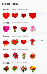 اسکرین شات برنامه New WAStickerApps Roses 🌹 Flowers Stickers 💐🌷🌺 3