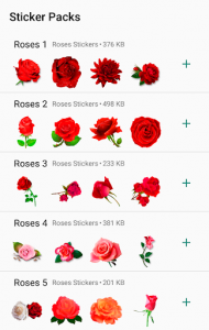 اسکرین شات برنامه New WAStickerApps Roses 🌹 Flowers Stickers 💐🌷🌺 1