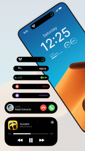 اسکرین شات 1 برنامه Dynamic Notification Bar