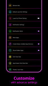اسکرین شات 7 برنامه Neon Launcher