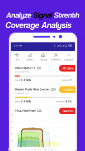 اسکرین شات برنامه Wifi Network Analyzer 2