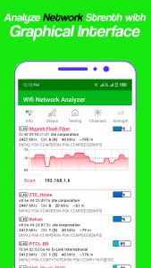 اسکرین شات برنامه Wifi Network Analyzer 3