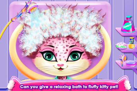 اسکرین شات برنامه Fluffy Kitty Hair Salon 5