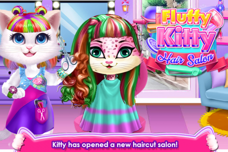 اسکرین شات برنامه Fluffy Kitty Hair Salon 3