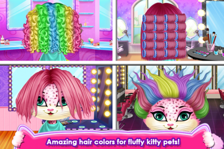 اسکرین شات برنامه Fluffy Kitty Hair Salon 8
