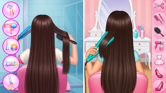 اسکرین شات 3 برنامه Hairs Makeup Artist Salon