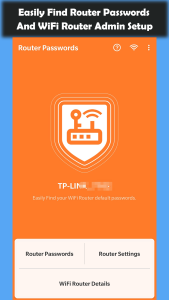اسکرین شات 1 برنامه WiFi Router Passwords - Setup