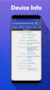 اسکرین شات برنامه CPU Device & Hardware Info 2