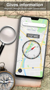اسکرین شات برنامه Digital Compass 360 free for android 8