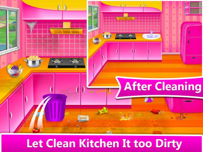 اسکرین شات برنامه Big House Cleaning Girls Games 3