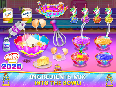 اسکرین شات برنامه Princess Cake Cooking Games 4