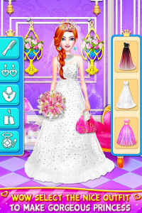 اسکرین شات برنامه Princess Wedding Dress Up Game 4