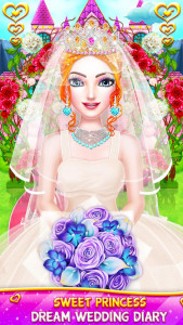 اسکرین شات برنامه Princess Wedding Dress Up Game 1