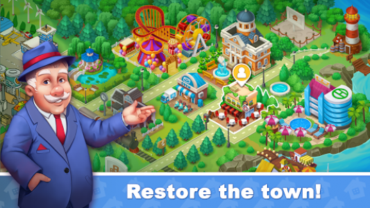 اسکرین شات بازی Town Blast: Restore & Decorate the Town! Puzzles 3