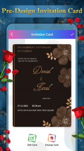 اسکرین شات برنامه Invitation Card Maker - RSVP 5