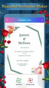 اسکرین شات 4 برنامه Invitation Card Maker - RSVP