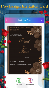 اسکرین شات 5 برنامه Invitation Card Maker - RSVP