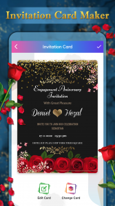 اسکرین شات 3 برنامه Invitation Card Maker - RSVP