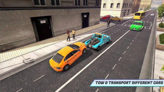 اسکرین شات برنامه Tow Truck Car Transporter Driving And Parking 4