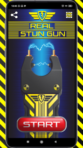 اسکرین شات برنامه Electric Stun Gun Joke (Taser Prank) 1