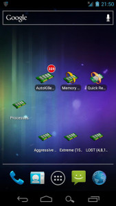اسکرین شات برنامه AutoKiller Memory Optimizer 5