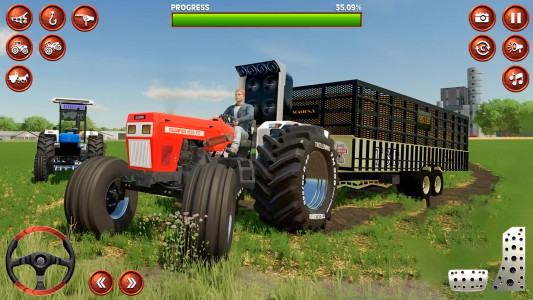 اسکرین شات 1 بازی Indian Tractor Tochan Game 3d