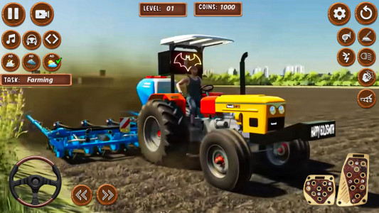 اسکرین شات 6 بازی Tractor Game 3d Indian Farming