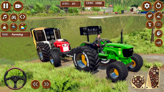 اسکرین شات 4 بازی Tractor Game 3d Indian Farming