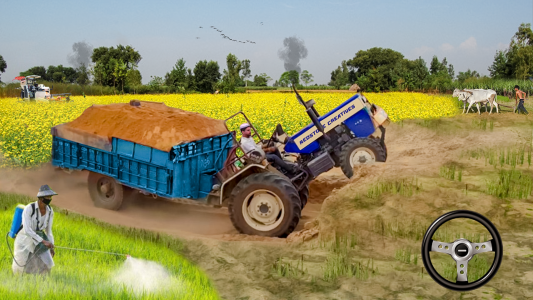 اسکرین شات بازی Heavy Tractor Trolley Game 3D 2