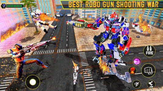 اسکرین شات برنامه Robot Car Transform Robo Wars 5