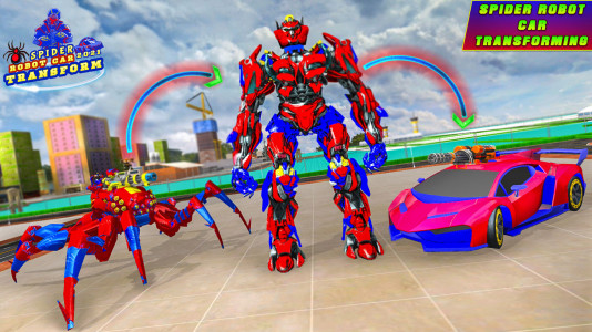اسکرین شات برنامه Spider robot car transform 3D 4
