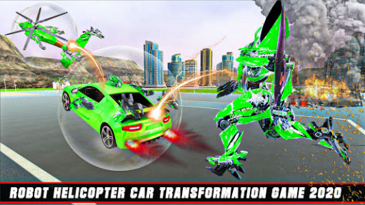 اسکرین شات برنامه Us Robot Helicopter Transform War 4