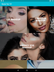 اسکرین شات برنامه Beauty tips for girls, Free makeup lookbook tips 8