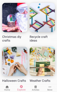 اسکرین شات 1 برنامه DIY School Crafts Ideas