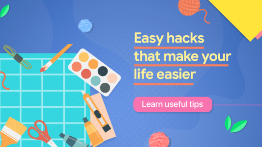 اسکرین شات 1 برنامه Life Hacks and DIY Tips
