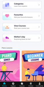 اسکرین شات برنامه Piano Lessons - Learn piano 7