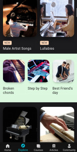 اسکرین شات برنامه Piano Lessons - Learn piano 5