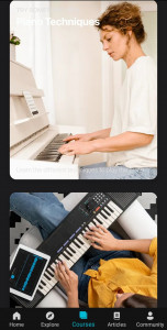 اسکرین شات برنامه Piano Lessons - Learn piano 8