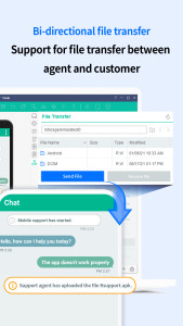 اسکرین شات 1 برنامه MobileSupport - RemoteCall