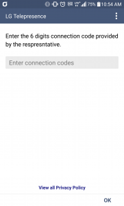اسکرین شات 1 برنامه LG Telepresence
