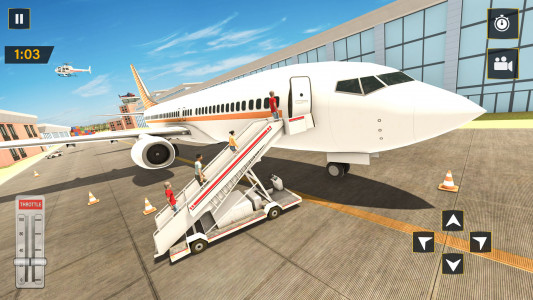 اسکرین شات بازی Real Plane Flying Simulator 5