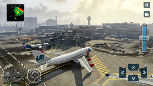 اسکرین شات بازی Real Plane Flying Simulator 1