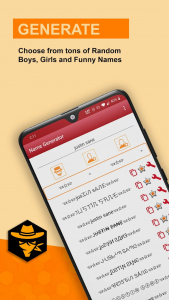 اسکرین شات 3 برنامه Nickname Generator for Gamers